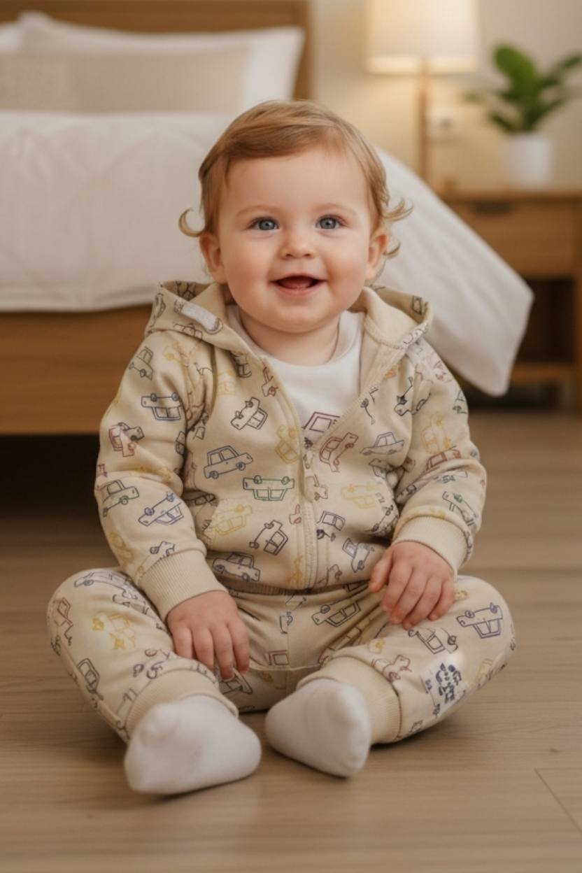 Τριπλέτα με ζακέτα 100%cotton 8827