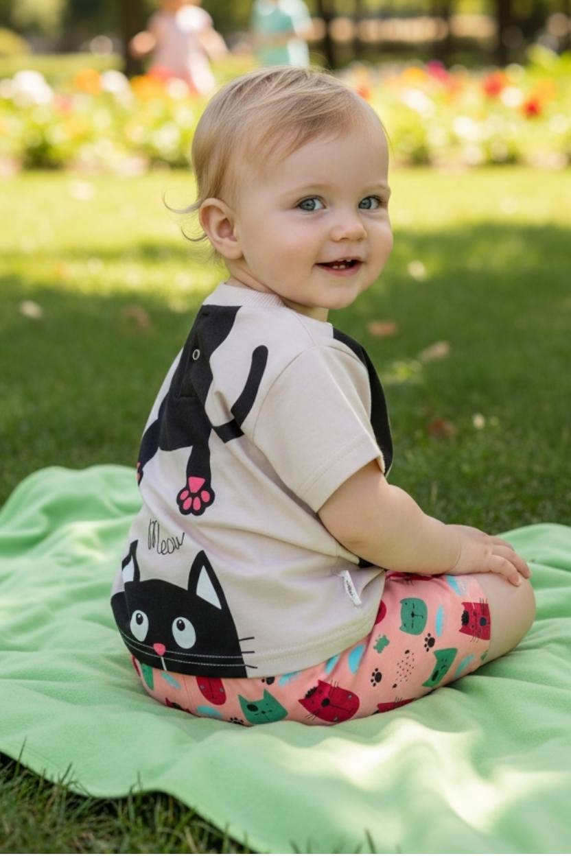 Σετ με σορτς και κολάν 100%cotton 8267