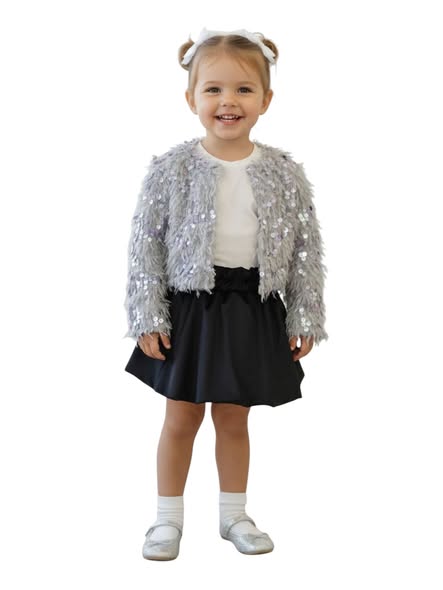 Σετ 3τεμ. Πανωφόρι φούστα και μπλούζα