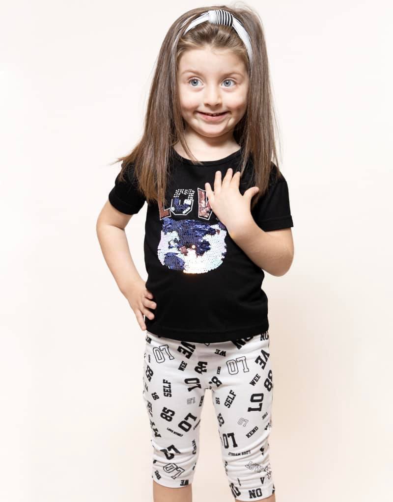 Σετ με κολάν - Μαύρο, μελανζέ, τύπος