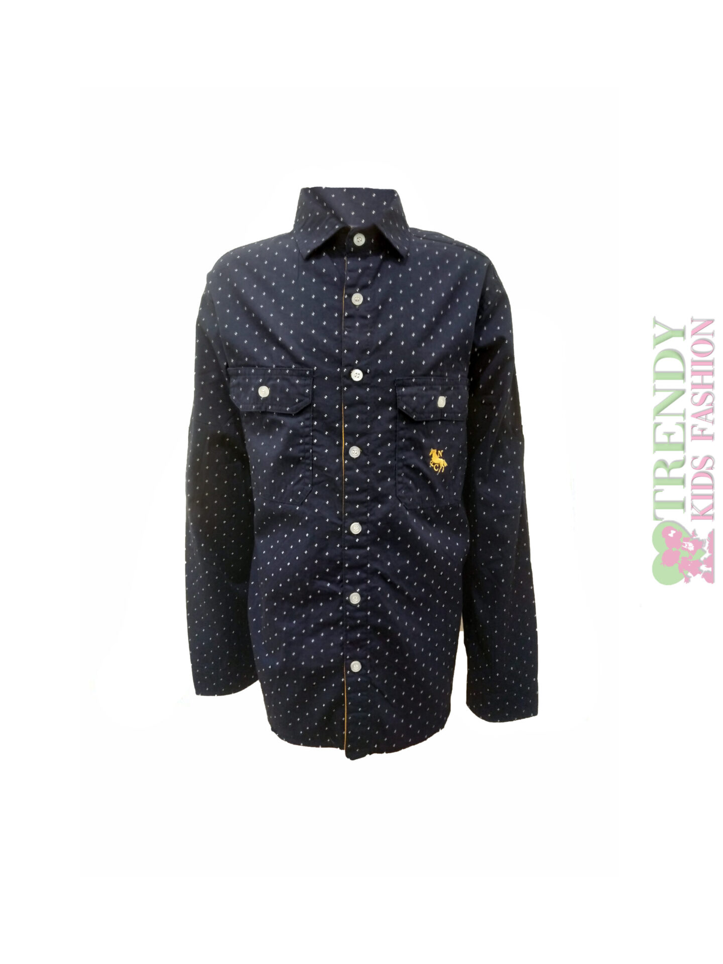 Πουκάμισο μπλε με σχέδια New College