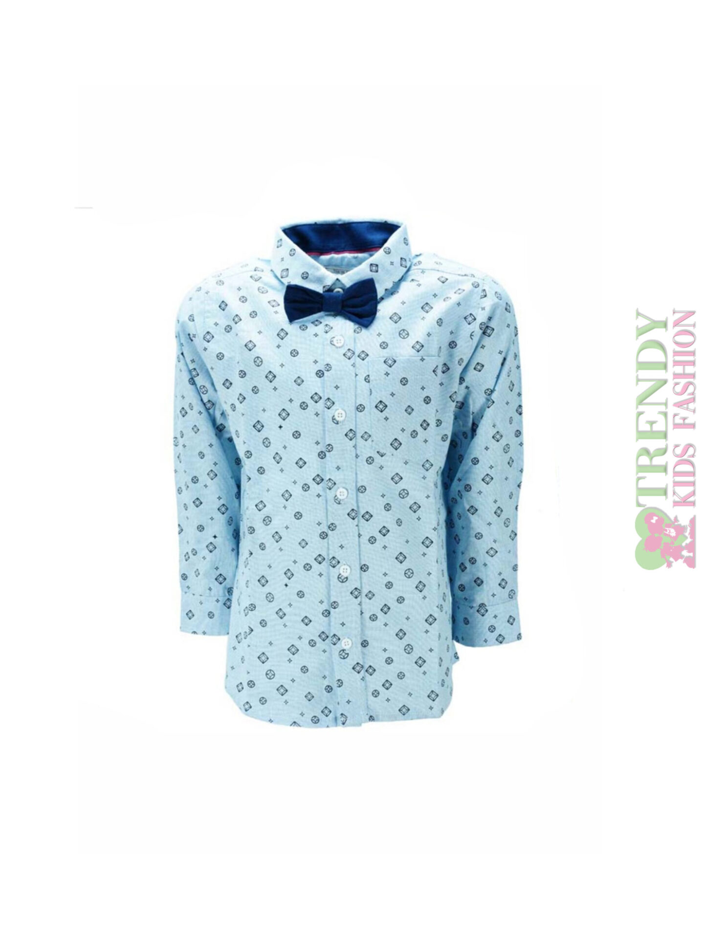 Πουκάμισο γαλάζιο με παπιγιόν