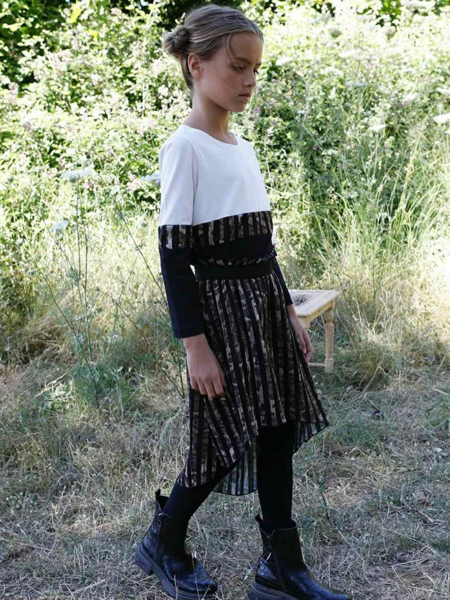 Σετ Φούστα λεοπάρ με Μπλούζα