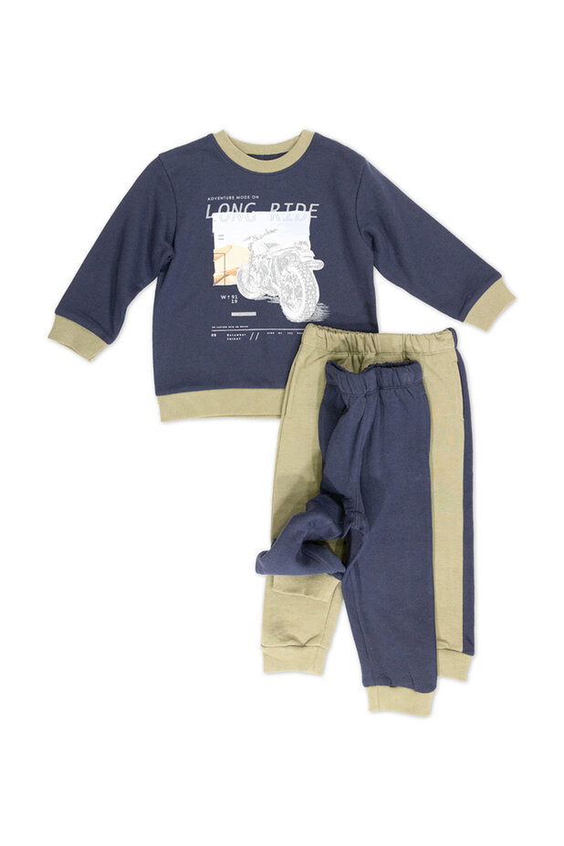 Φόρμα χνουδιασμένη με 2 παντελόνια 845