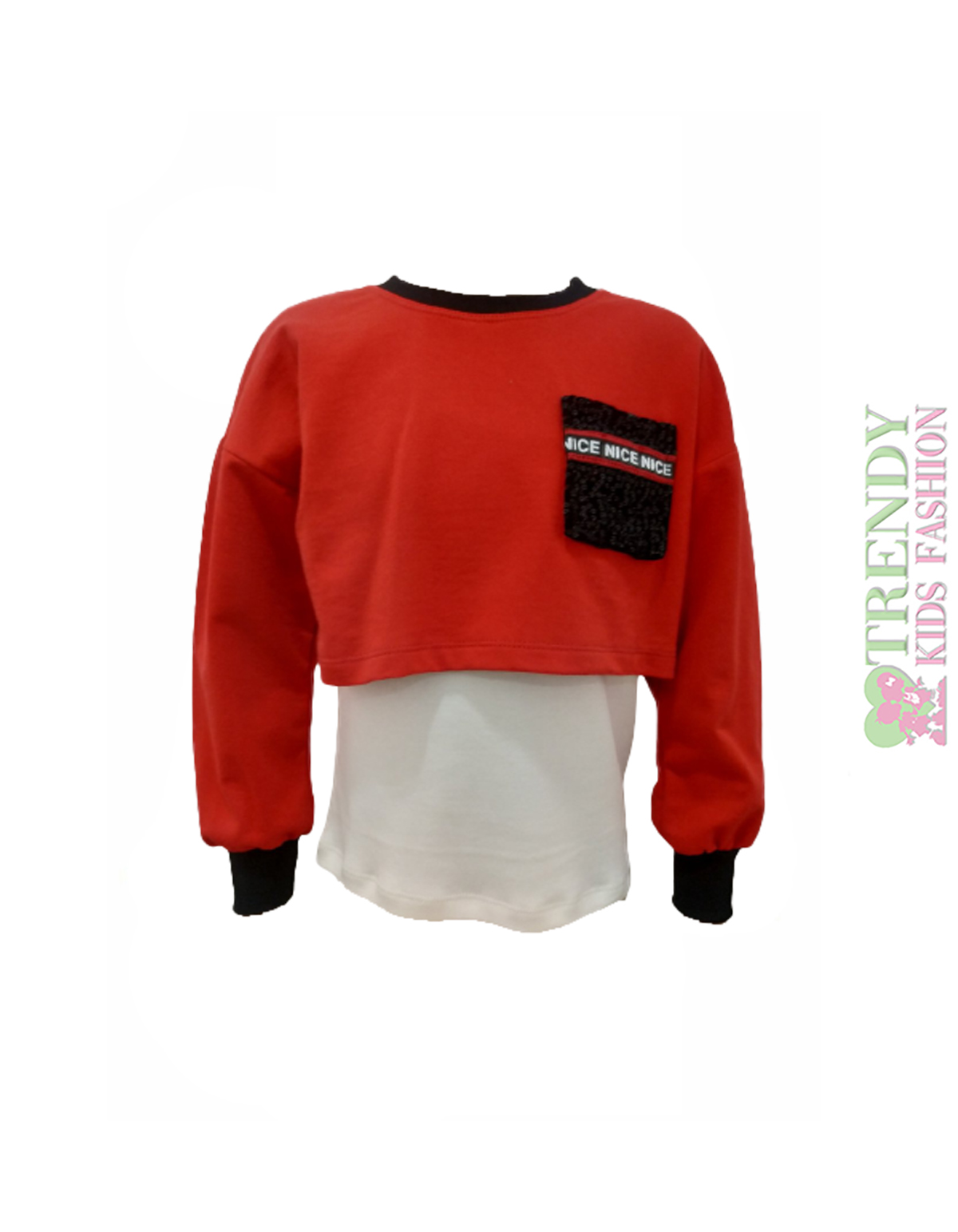 Μπλούζα Διπλή Δίχρωμη