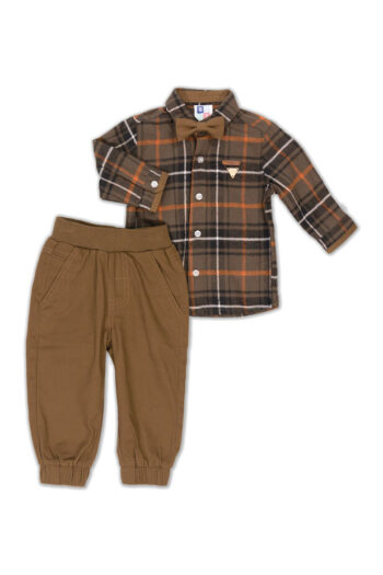 Σετ με πουκάμισο και παντελόνι καμπαρντίνα 45-8203