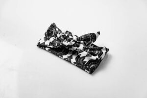 Κορδέλα λευκό-μαύρο