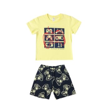 ΠΥΖΑΜΑ ΚΙΤΡΙΝΗ ΜΕ ΤΥΠΩΜΑ-DREAMS