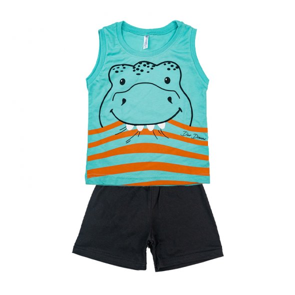 Πιτζάμα Καλοκαιρινή για Αγόρι μέντα (Μέντα )