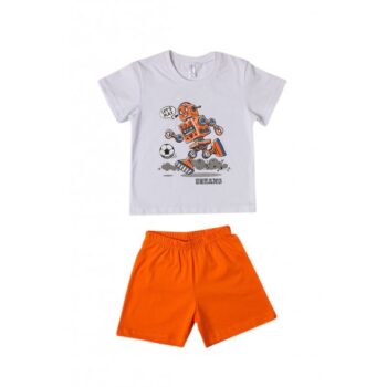 Πιτζάμα Καλοκαιρινή για Αγόρι Λευκή