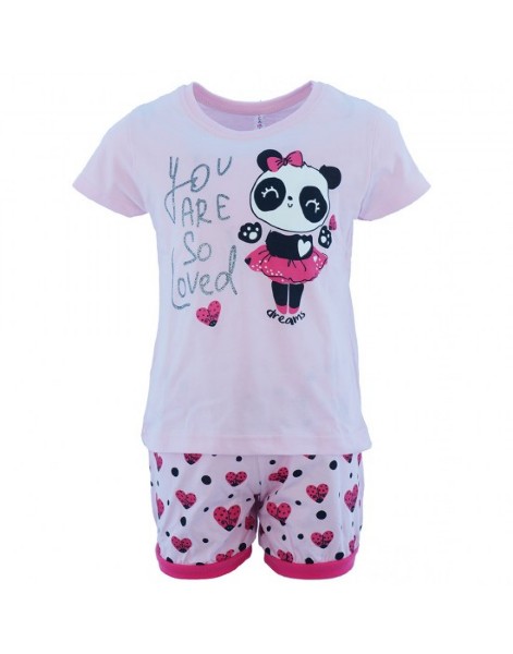 Πιτζάμα Καλοκαιρινή για Κορίτσι Ροζ