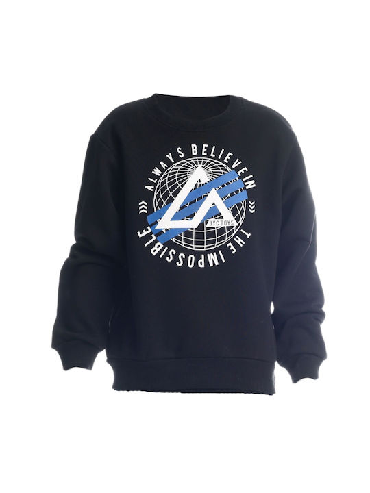 Μπλούζα Μακρυμάνικη για Αγόρι Μαύρη