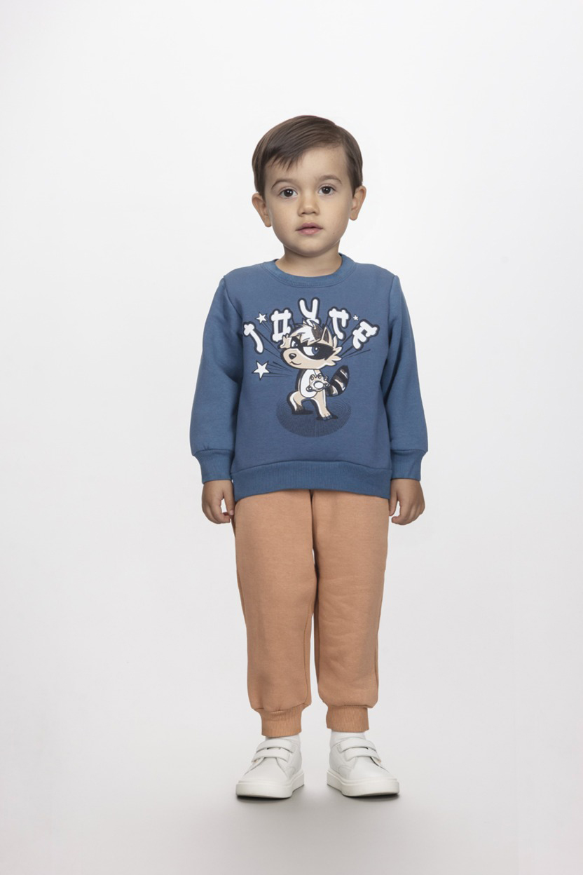 Φόρμα φούτερ SQUIRREL μπλε-γκρι 