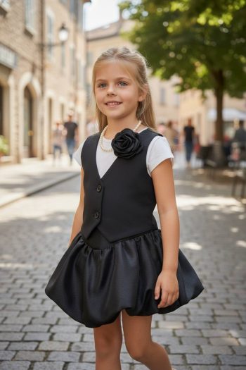 Σετ τοπ και φούστα μπάλου - Image 1